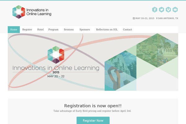 Site using Cr3ativ Conference plugin