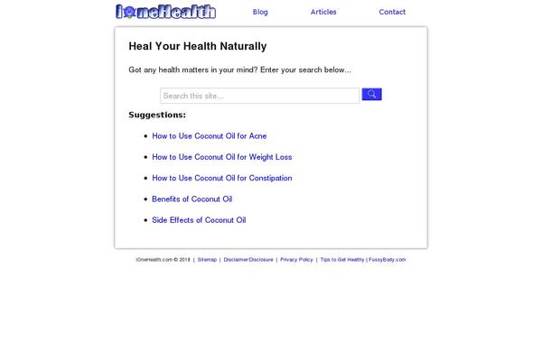 ionehealth.com site used D2e