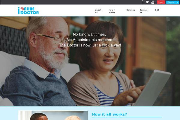 Doctor theme site design template sample