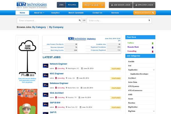 Jobengine theme site design template sample