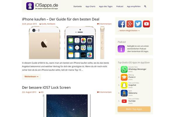 Site using AppStore Links plugin