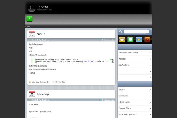 iPhoneLike theme site design template sample