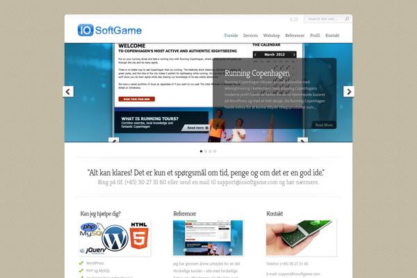 Chameleon theme site design template sample