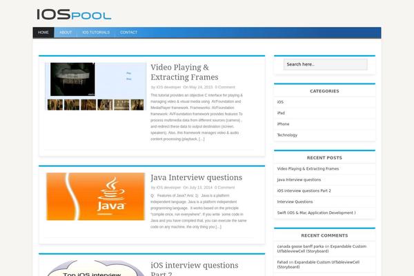 iMag Mag theme site design template sample