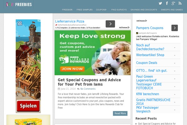 ioufreebies.com site used Ribbon