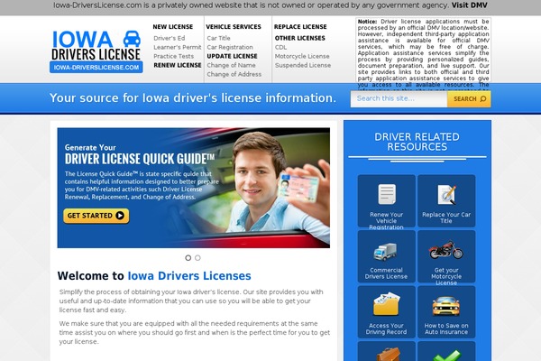Floridadriverslicense theme site design template sample