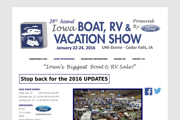 iowaboatandrvshow.com site used Sportshows2023
