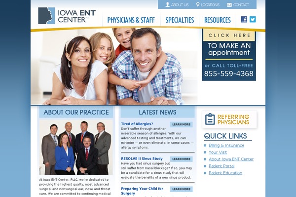 iowaentcenter.com site used Webspec