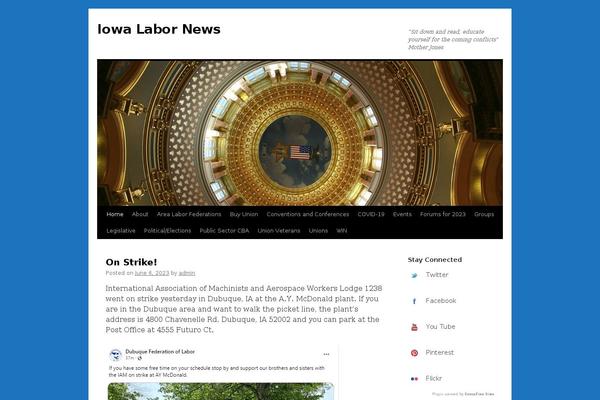 Site using Social Media Badge Widget plugin
