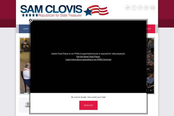 Politician theme site design template sample