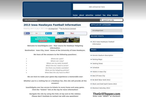 New Balance of Blue theme site design template sample