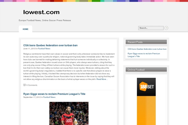 Continuum theme site design template sample
