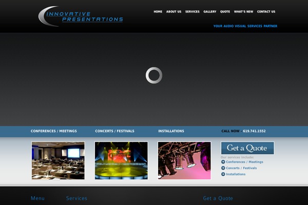 inFocus theme site design template sample