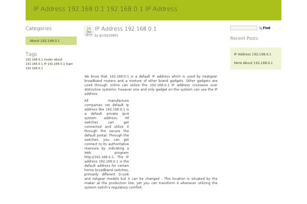 ip19216801.us site used Green Trilobita