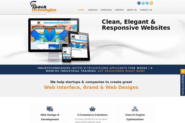Business theme site design template sample