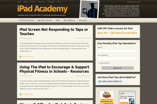 Customizr-child theme site design template sample