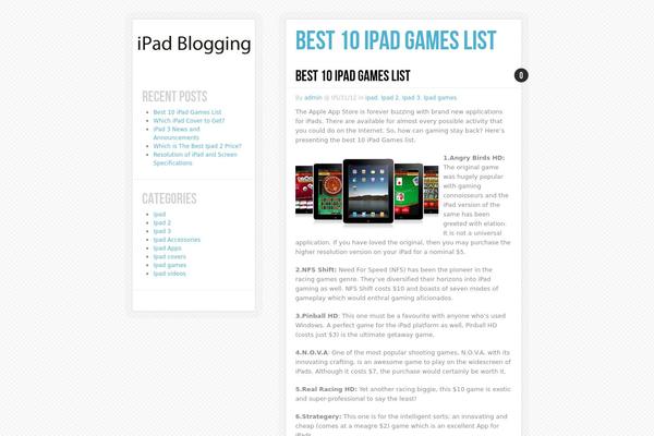White Noise theme site design template sample