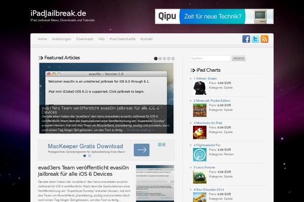 Site using AppStore Links plugin