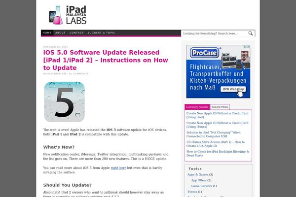 Site using Digg Digg plugin