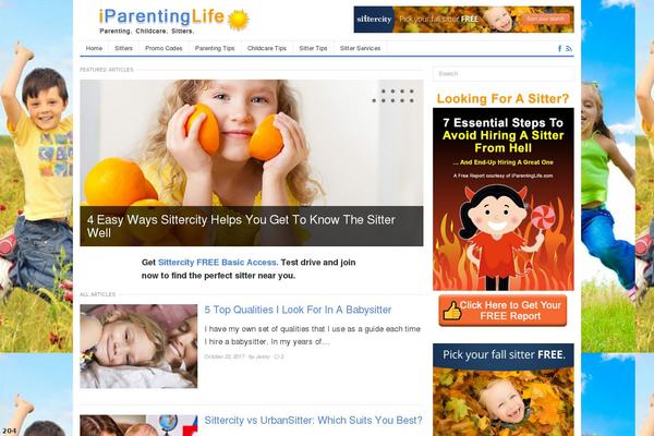 Daily theme site design template sample