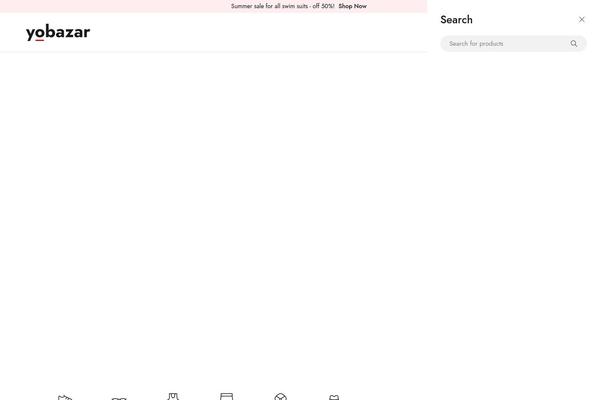 Yobazar theme site design template sample