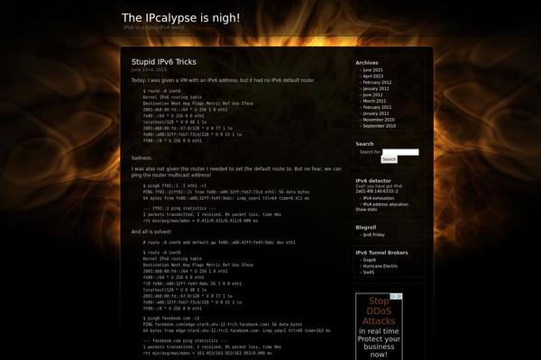 Inferno-mf theme site design template sample