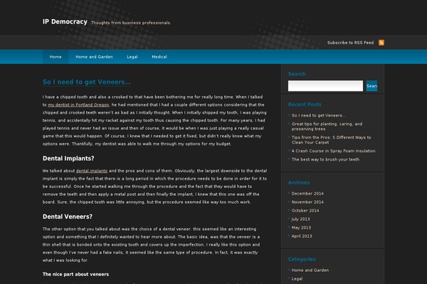 deCoder theme site design template sample