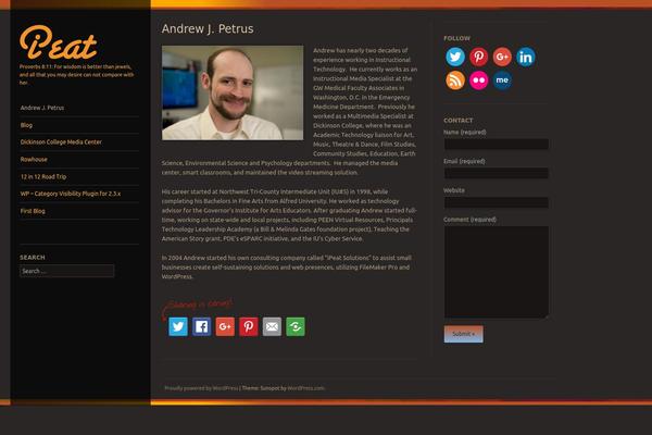 Sunspot theme site design template sample