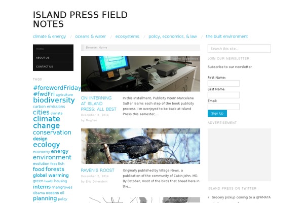 Oxygen theme site design template sample