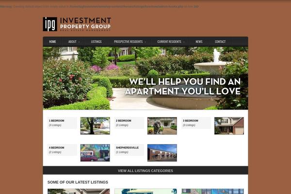 Listings theme site design template sample
