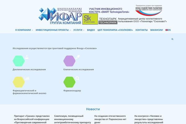 iphar.ru site used Themetrust-create