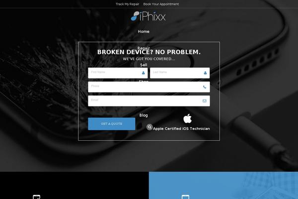 The7-child theme site design template sample