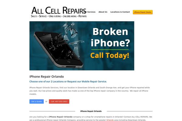 IMPACT theme site design template sample