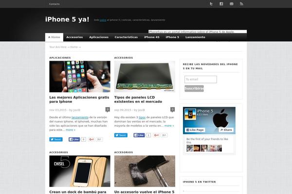 BlackLight theme site design template sample
