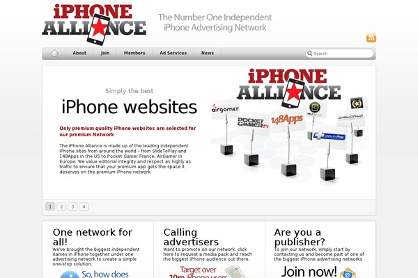 Alliance theme site design template sample