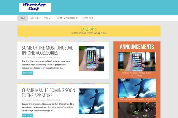 Blueblog theme site design template sample