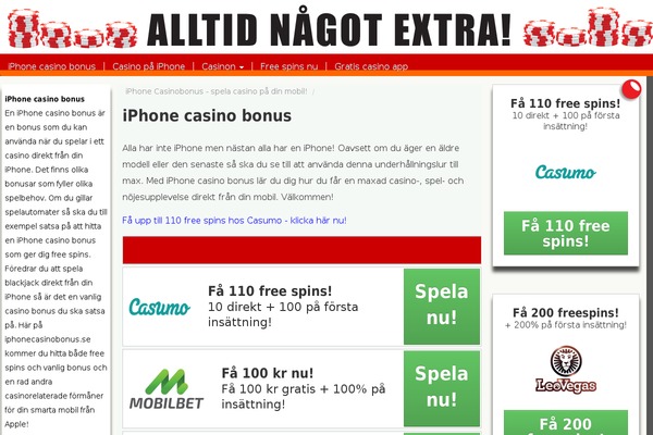 iphonecasinobonus.se site used Beast_theme