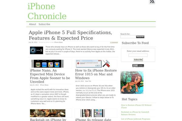 iphonechronicle.com site used Clear Line