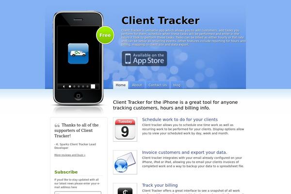 Iphone App theme site design template sample