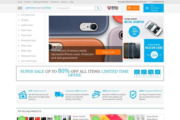 iphonecoversonline.com site used Davinci