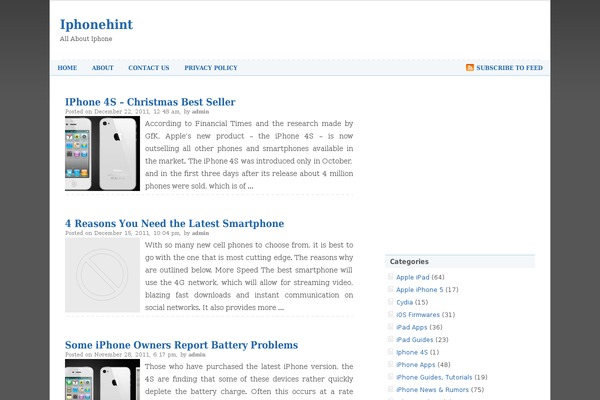 WordPress website example screenshot