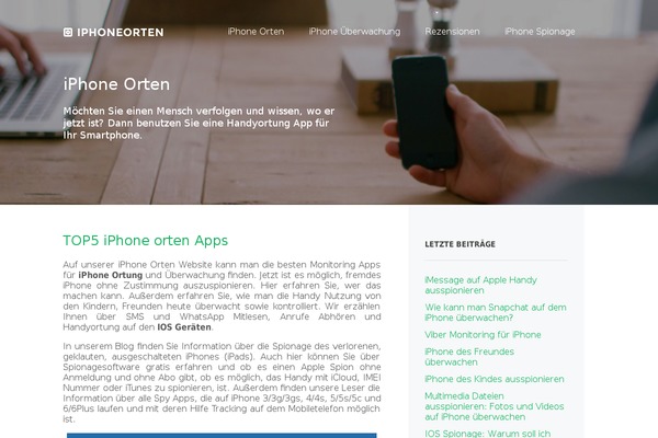 iphoneorten.de site used Iphonetheme