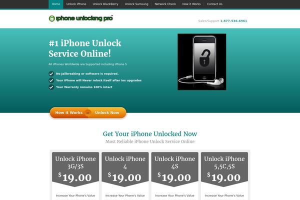 JustLanded theme site design template sample