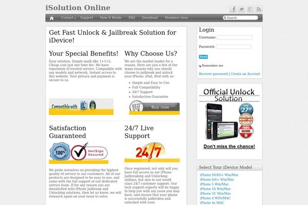 iFeature theme site design template sample
