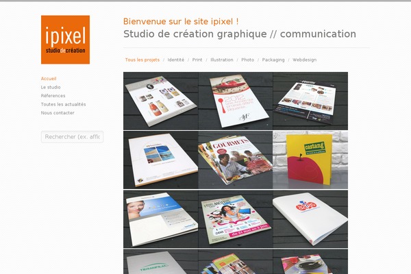 Infinity theme site design template sample