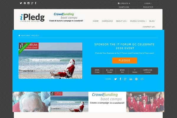 ipledg.com site used Franklin Child Theme