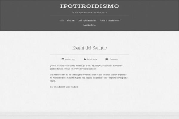 Typo theme site design template sample