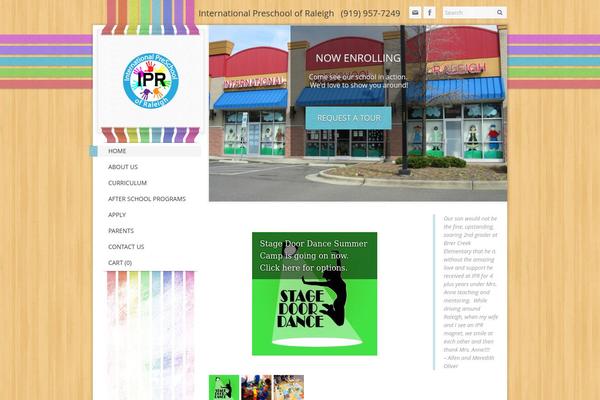 Preschool theme site design template sample
