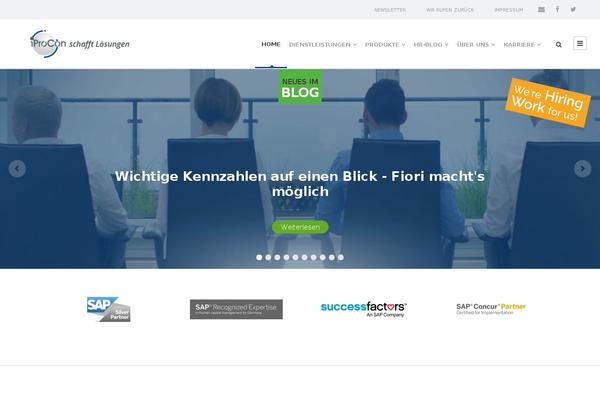 Infinite theme site design template sample