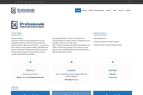 Breakout theme site design template sample